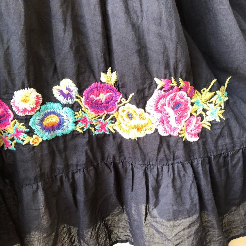 Johnny Was Embroidered Black Tank Dress - Picture 4 of 9